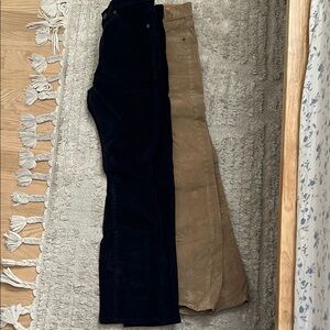 Crewcuts navy and tan corduroy pants